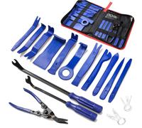 Lot de 19 Outils de démontage de Garnitures de portières de Voiture avec Sac de Rangement