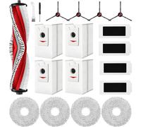 Lot de 19 pièces de rechange pour Bosch Spotless Max BCRDW3B & BCRDW3BX | Lavable, 1 brosse à rouleau, 4 brosses latérales, 4 filtres HEPA, 4 tampons de nettoyage, 4 sacs à poussière