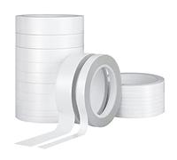 Lot de 19 rouleaux de ruban adhésif double face pour travaux manuels, cadeaux, arts, photographie, scrapbooking, dos en papier, 25 mm, 20 mm, 15 mm, 12 mm, 9 mm, 6 mm