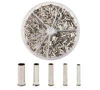 Lot de 1900 embouts de câbles isolés 0,5-2,5 m² avec boîte pour projets de réparation de câblage électrique