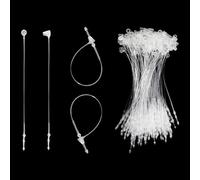 Lot de 2 000 attaches en plastique blanc pour étiquettes de prix (7,6 cm)