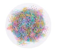 Lot de 2 000 élastiques à cheveux jetables pour queue de cheval pour filles - Pas de dommages