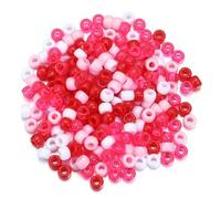 Lot de 2 000 perles Pony à grand trou pour loisirs créatifs, décoration, accessoires faits à la main (série Valentine) - 6 x 9 mm