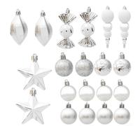 Lot de 2 029 boules de Noël pour décorations de sapin avec thèmes de vacances, de cérémonie de mariage et de fête (A)