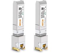 [Lot De 2] 1.25/2.5/10Gbase-T Sfp+ Module Cuivre Rj45 10G Pour Cisco Sfp-10G-T-S,Ubiquiti Uf-Rj45-10G,Netgear,D-Link,Supermicro,Tp-Link,Jusqu'À 30 M