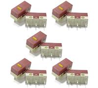 Lot de 2/10 microcommutateurs pour souris Huano (30 m clics) - Connecteur argenté à pois blancs - 30 millions de clics