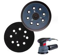 Lot de 2 125mm Plateaux de Ponçage 8 Trous Disques de Ponçage pour Makita BO5010, BO5030K, BO5031K, BO5041K, BO5042 DeWalt 151281-08 DW420 DW4388 Tampon Klett de Remplacement pour Ponceuse Excentrique