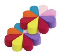 Lot de 2 (16 pièces) d'éponges de maquillage lavables Beauty Blender sans latex Cosmétiques réutilisables Éponges pour le visage Poudre pour fond de teint liquide, poudre, protection solaire