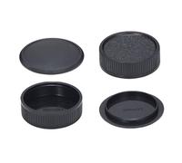 Lot de 2 + 2 cache-objectifs arrière compatibles avec appareil photo Leica L39 M39 et objectif à vis de 39 mm