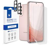 [Lot de 2 + 2] [Film dôme Premium] Galaxy S22 Plus 8H Hard Coat par Whitestone, Lot de 2 protections d'appareil photo avec 2 protections d'écran en film dur - Lot de 4