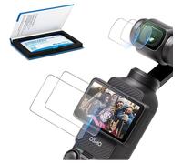 [Lot de 2 + 2] protecteurs d'écran pour Dji Osmo Pocket 3, protection d'écran pour Dji Osmo Pocket 3, Osmo Pocket 3, protecteur d'écran ultra fin, anti-traces de doigts, anti-rayures, dureté 9H, bords