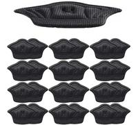 Lot de 2/20 semelles intérieures - Coussinets de talon de taille réglable pour soulager la douleur - Coussin de protection du talon (noir, 5 mm, 10 paires (20 pièces)