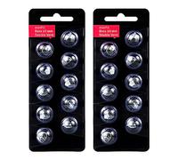 Lot de 2/20pcs Dômes pour Appareil Auditif pour Oticon, Dômes de Remplacement de 10mm en Silicone Adaptés pour Oticon MiniFit fournitures pour Aides Auditives (Noir)