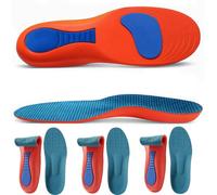 Lot de 2/3/5 paires de semelles cinétiques pour fasciite plantaire et alignement de la fasciite plantaire pour homme et femme (orange x 3, 3 à 4,5)