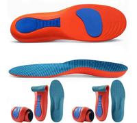 Lot de 2/3/5 paires de semelles cinétiques pour fasciite plantaire et alignement de la fasciite plantaire pour homme et femme (orange, 2,6,5 à 7,5)