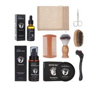 Lot de 2/3/9 pièces d'entretien quotidien de barbe pour homme améliorant la douceur et hydratant Peigne à barbe Excellent mari petit ami