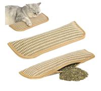 Lot de 2/3 oreillers en sisal Naturel avec à Chat, Tapis à gratter 2 en 1 et Oreiller en à Chat, satisfont l'envie de gratter et stimulent l'instinct de Jeu, sans Danger pour Les Chats