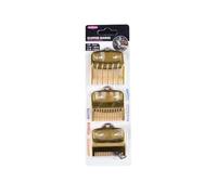 Lot De 2, 3 Ou 4 Peignes De Guidage For Tondeuse À Cheveux, Protections Standard, Pièces De Fixation, Accessoires For Tondeuses Électriques(3Pcs Gold)
