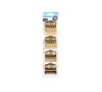 Lot De 2, 3 Ou 4 Peignes De Guidage For Tondeuse À Cheveux, Protections Standard, Pièces De Fixation, Accessoires For Tondeuses Électriques(4Pcs Gold)