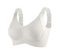 Lot de 2/3 soutiens-gorge push-up sans armatures pour femme - Maintien solide - Sans coutures - Confortable - Bustier classique réglable - Sous-vêtements confortables - Couleur unie - Pour vêtements
