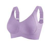 Lot de 2/3 soutiens-gorge push-up sans armatures pour femme - Maintien solide - Sans coutures - Confortable - Bustier classique réglable - Sous-vêtements confortables - Couleur unie - Pour vêtements