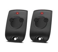 Lot de 2/3 Télécommande Portail Remplacement pour SOM-1841026,Télécommande Bip Portail 2 Canaux 433,42MHz Compatible avec SOMfy-RTS (Piles Supplémentaires Incluses) (1, Noir)