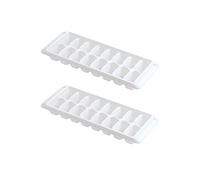 (lot de 2 - 32 cubes) - Bac à glaçons Kitch blanc à libération facile, 16 cubes (lot de 2)