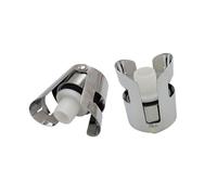 Lot de 2/4/6/8 bouchons de champagne avec clip en acier pour conserver la fraîcheur et la conservation, compatibles avec différents types de bouteilles