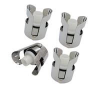 Lot de 2/4/6/8 bouchons de champagne avec clip en acier pour conserver la fraîcheur et la conservation, compatibles avec différents types de bouteilles