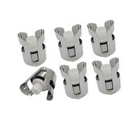 Lot de 2/4/6/8 bouchons de vin en silicone réutilisables avec clip en acier pour une excellente conservation des saveurs de vin de qualité restaurant