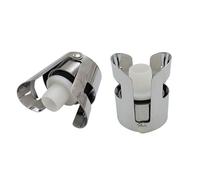 Lot de 2/4/6/8 bouchons de vin hermétiques avec clip en acier pour bouteille de champagnes, bière et vins pétillants