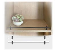 Lot De 2, 4, 6, 8 Rails Basculants for Étagères De 12, 16, 20, 24, 28, 32, 36, 40, 44, 48 Pouces, Étagère De Cuisine, Étagère, Armoire, Garde-Corps Anti-Chute(2 Pack,56in/142.2cm)