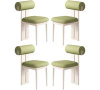 Lot de 2/4/6 chaises de salle à manger en bois massif avec grande capacité de charge pour restaurants, salons, études à la maison et décoration élégante