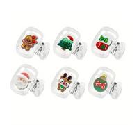 Lot de 2/4/6 couvre-têtes de brosse à dents de Noël - Capuchon de protection portable - Clip de rangement - Cadeaux de Noël, b, random 2pcs