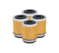 Lot de 2/4/6 filtres à huile for moto, adaptés aux modèles XT125, XT200, XT225, XT250T, XT350, TT225, TT350, TT600 E/R, TW200, BW200, BW350, TTR225, TTR230(4pcs-yellow)