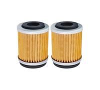 Lot de 2/4/6 filtres à huile for moto, adaptés aux modèles XT125, XT200, XT225, XT250T, XT350, TT225, TT350, TT600 E/R, TW200, BW200, BW350, TTR225, TTR230(2pc-yellow)