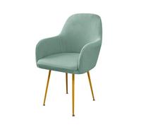 Lot de 2, 4, 6 housses de chaise de salle à manger imperméables et extensibles avec accoudoirs et dossier, vert (parfaites pour la maison et le restaurant)