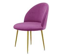 Lot de 2/4/6 housses de chaise élégantes en velours avec dossier rond - Housses extensibles pour salle à manger et bureau - Protection élégante et lavable (A6)