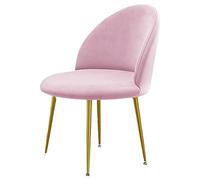 Lot de 2/4/6 housses de chaise en velours pour salle à manger et bureau - Dossier rond extensible et élégant - Protection lavable pour meubles