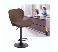 Lot de 2/4/6 housses de tabouret de bar extensibles avec dossier bas élastique pour chaises pivotantes et salle à manger Violet clair Protection élégante et entretien facile