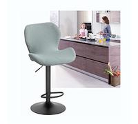 Lot de 2/4/6 housses de tabouret de bar extensibles avec dossier bas et élastique pour chaises pivotantes, de salle à manger, violet clair, durables et élégantes