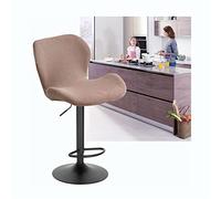 Lot de 2/4/6 housses de tabouret de bar extensibles avec dossier bas, parfaites pour chaises pivotantes et salle à manger, couleur violet clair, facile à nettoyer et à installer