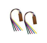 Lot de 2/4/6 marque-pages d'inspiration religieuse en cuir avec ruban coloré pour amateurs de livres, écrivain, aide à la lecture, accessoires d'étude de la Bible avec pompons