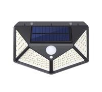 Lot de 2, 4, 6 ou 8 Appliques murales solaires à 100 LED pour extérieur, avec détecteur de Mouvement et éclairage de Rue pour Jardin