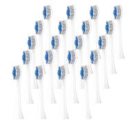 Lot De 2/4/8/12/20 Têtes De Brosse Souples De Rechange, Compatibles Avec Les Brosses À Dents Électriques Philips, Recharges For Les Modèles 1100 Et 4100(White-20 Pcs)
