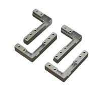 Lot de 2/4 charnières de porte dissimulées pour armoire, armoire, code, pivots supérieurs et inférieurs, cadre en aluminium, charnières dissimulées
