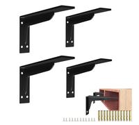 Lot de 2/4 equerre etagere murale,equerre charge lourde,support etagere murale (4, 12in/28cm)