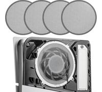 Lot de 2/4 filtres à poussière pour ventilateur PS5 Slim Heatsink - Housse anti-poussière avec aérations de refroidissement pour ventilateur PS5 Slim (4 pièces)