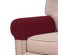 Lot de 2/4 housses d'accoudoirs, élastiques pour fauteuils, antidérapant, protection pour canapé pour meubles de chaises, canapé, universel couvre-accoudoir canapé
