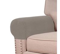 Lot de 2/4 housses d'accoudoirs, élastiques pour fauteuils, antidérapant, protection pour canapé pour meubles de chaises, canapé, universel couvre-accoudoir canapé